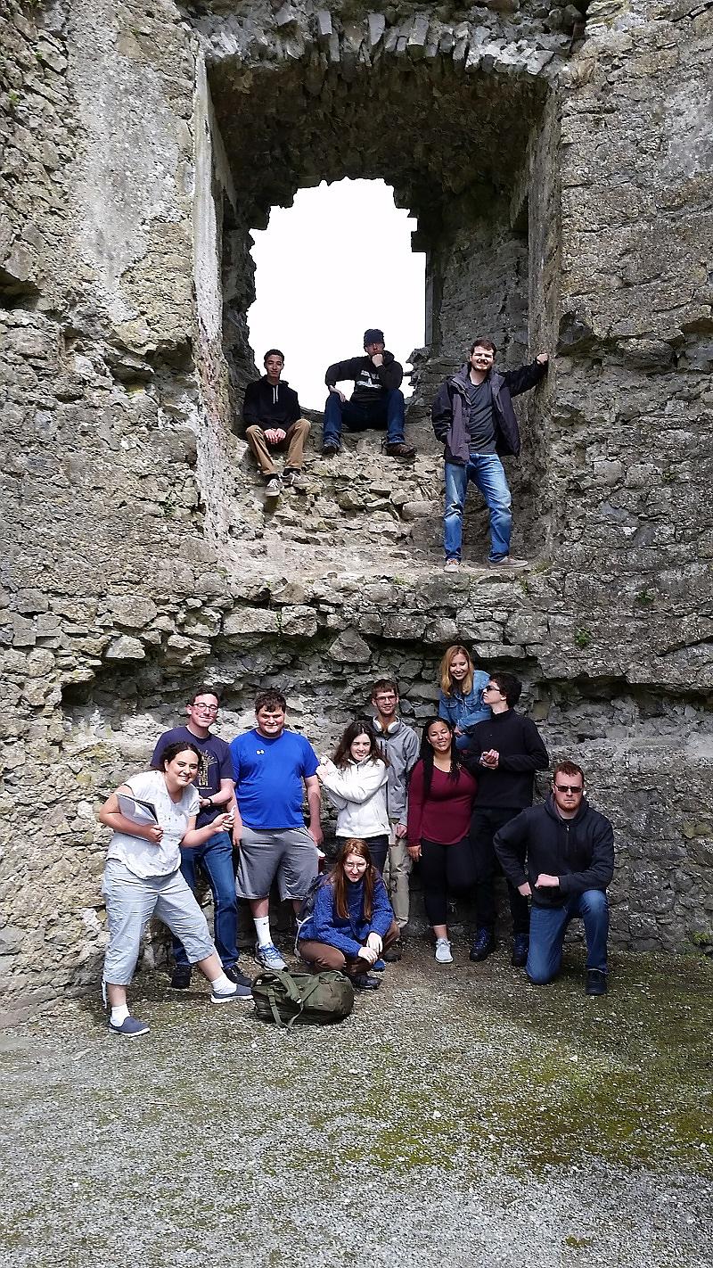 students at roscommon castle